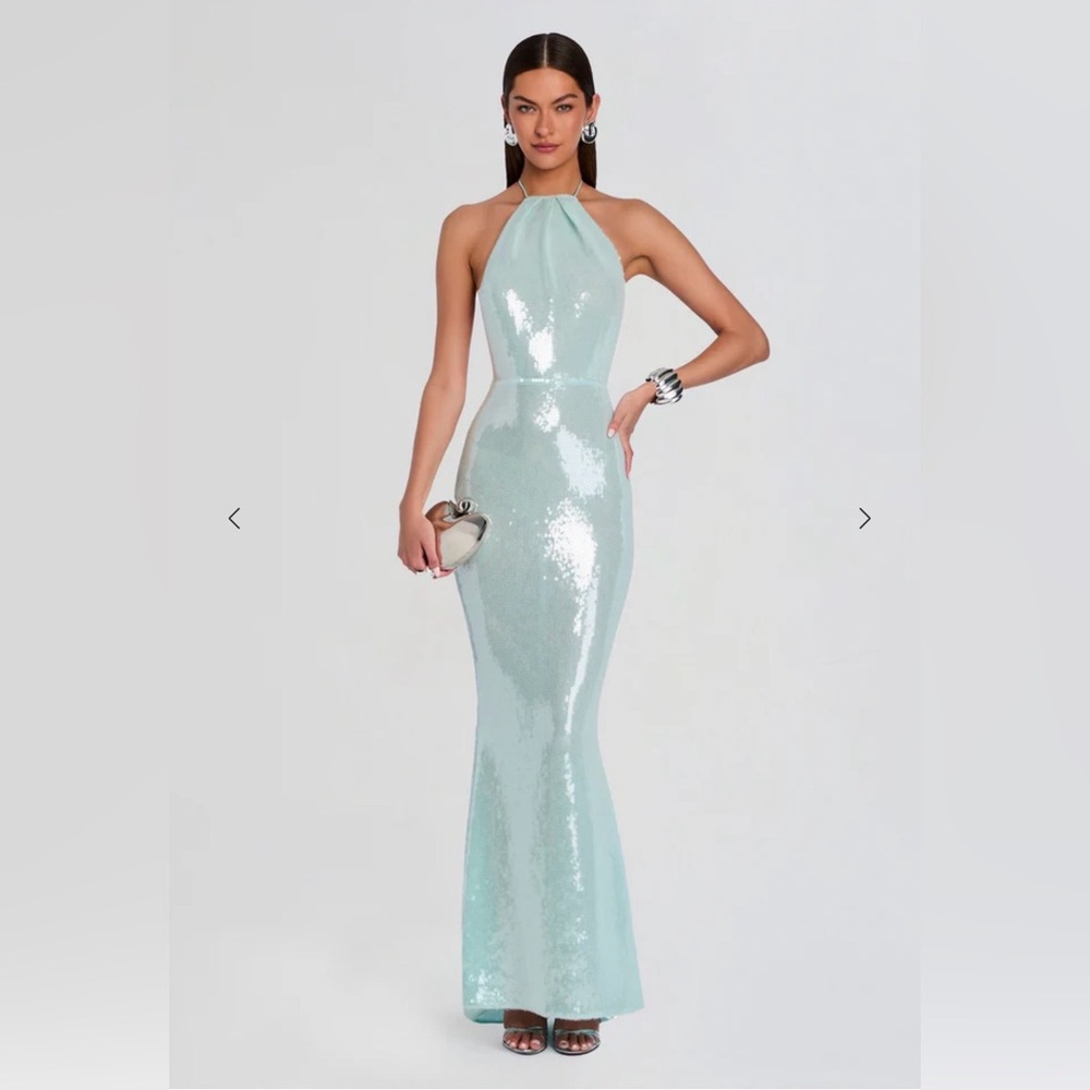 ELEXA sequin dress in Light Aqua